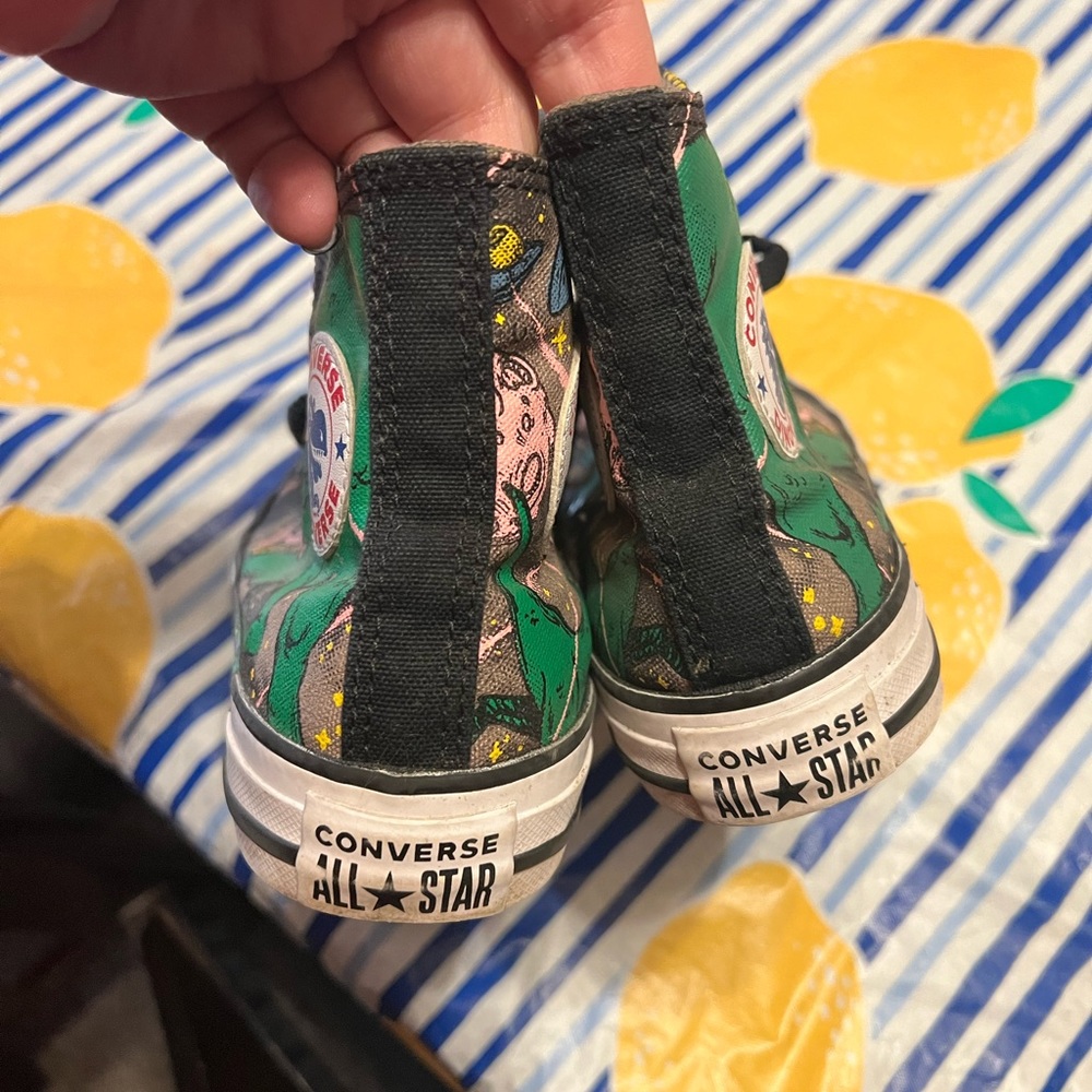 Converse. Boys size 2 dinosaur.